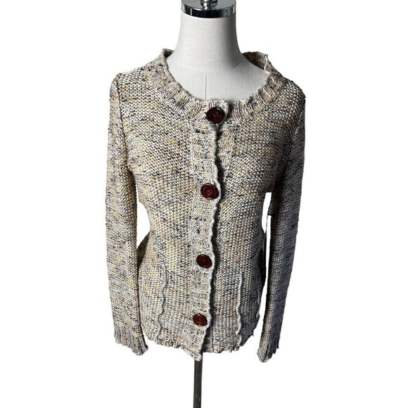 BCBGMaxAzria Knit Sweater Size Large Women’s Long Sleeve Cardigan NEW With Tag - Picture 1 of 6